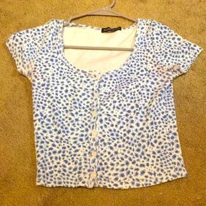 Blue Brandy Cheetah Zelly Top